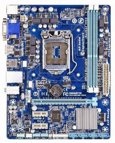  Gigabyte LGA 1155 DDR3 1333 Intel H61 HDMI Micro ATX Intel Motherboard with UEFI BIOS GA-H61M-HD2