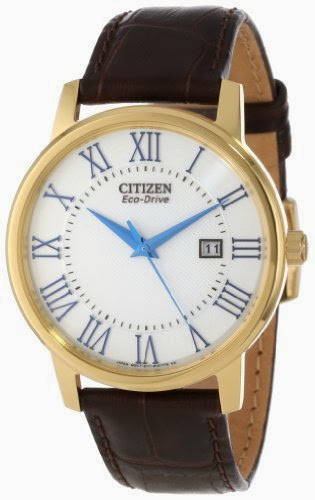 Citizen Men's BM6752-02A Eco-Drive Brown Leather Strap Watch