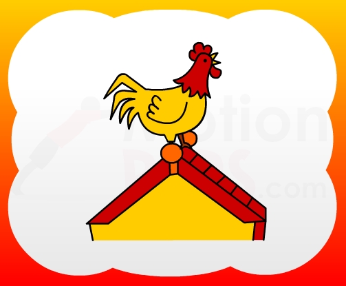 How to draw Cockerel for kids