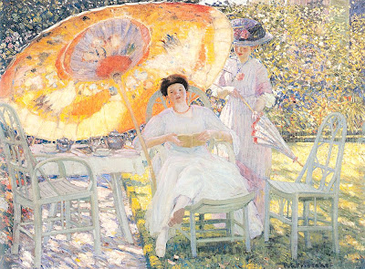 Frederick Carl Frieseke - The Garden Parasol, ca. 1910