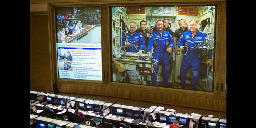 Expedition 39 Crew Relaxes After Two Day Trip To Space Station