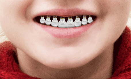 light bulb teeth