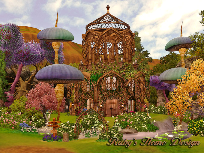 Sims3 Enchanted Fairy Garden 仙子花園 Ruby S Home Design
