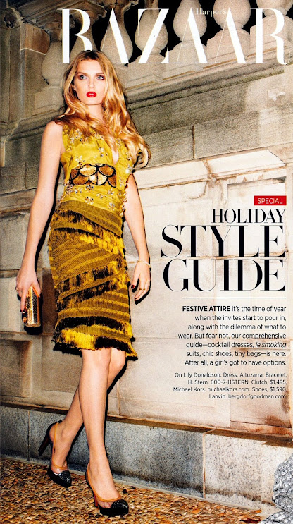 Harper's Bazaar US -December/January 12.13-Lily Donaldson by Terry Richardson