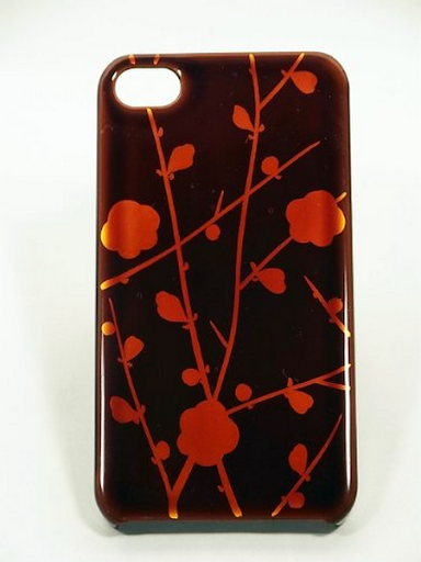 Maki-e iPhone 4/4S Cover Case Made in Japan - Eda Ume (Plum's Branch)
