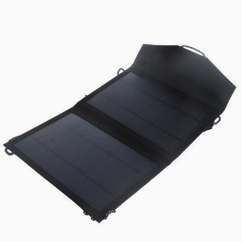  7W Universal Camping Solar Powered Panel USB Charger for iPhone Samsung Smartphones Portable Electronics Foldable