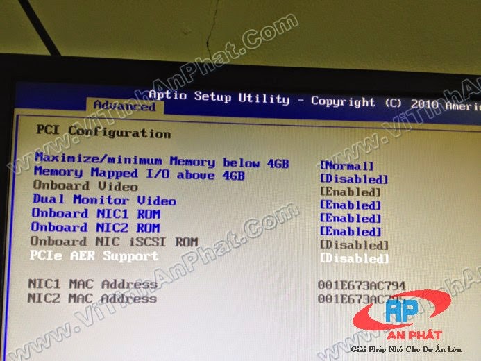 server s5500 lỗi