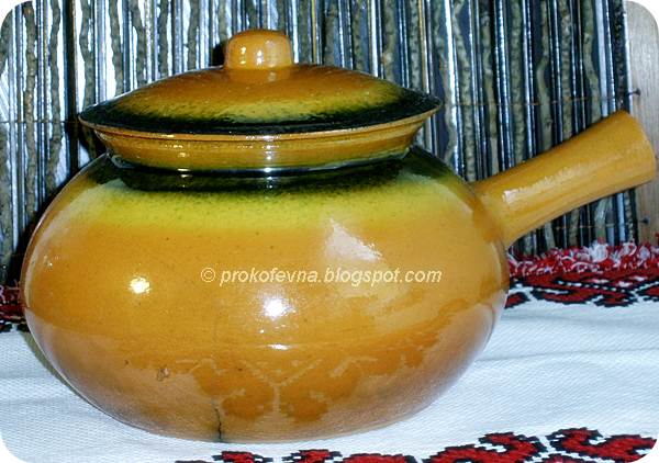 глиняный горшок для запекания картофеля
