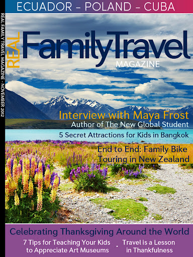 Real Family Travel Magazine, November 2012