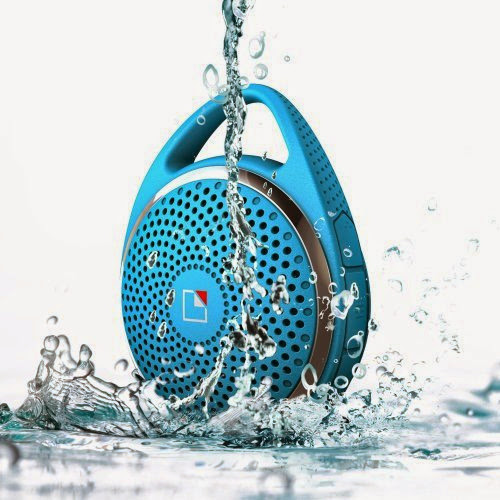  SoundDew Wireless Water resistant Portable Speaker bluetooth speakerphone shower speaker Blue