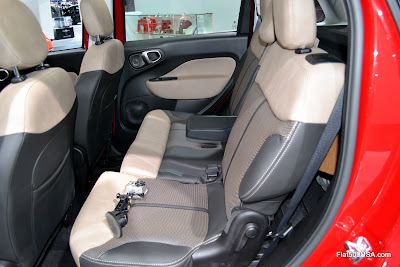 Fiat 500L rear seats