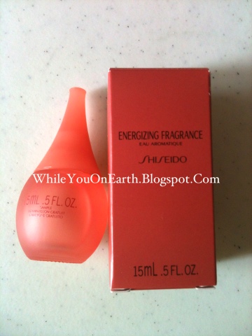 While you on earth..: Shiseido Energizing Fragrance