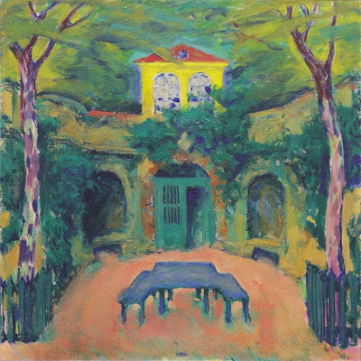 Koloman Moser - Gelbes Haus in Landschaft - 1911