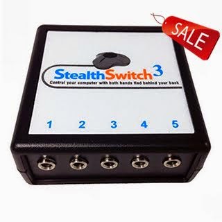 Programmable USB Foot Switch Controller StealthSwitch3 Pro with Updated Software for Mac and PC - Used for Gaming, Photo Booth Trigger, or Transcription - Newest Version of StealthSwitch3 Made in USA