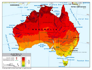 map australia precipitation temperature march sources