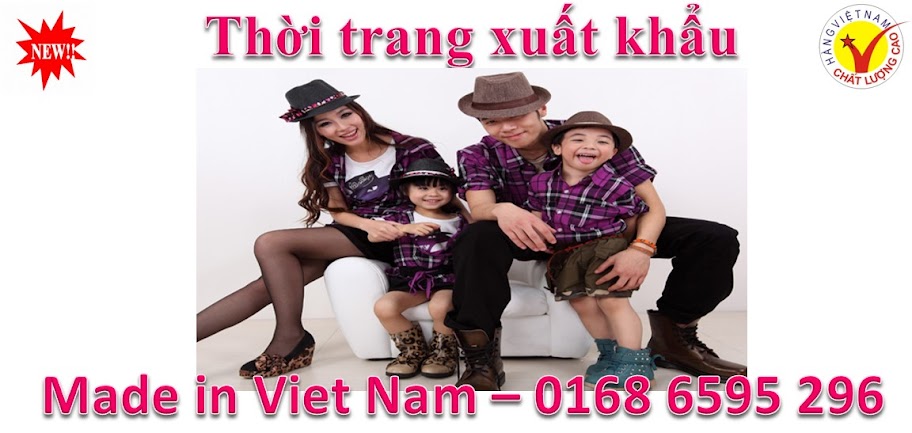 Shop quần áo thời trang nam, nữ, trẻ em Made in Viet Nam xuất khẩu Slide1