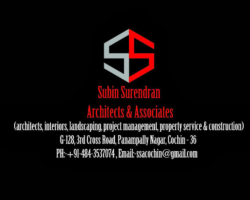 Subin Surendran Architects & Planners, 3rd Cross Road, Giri Nagar Housing Society, Giri Nagar, Panampilly Nagar, Ernakulam, Kerala 682036, India, Architect, state KL
