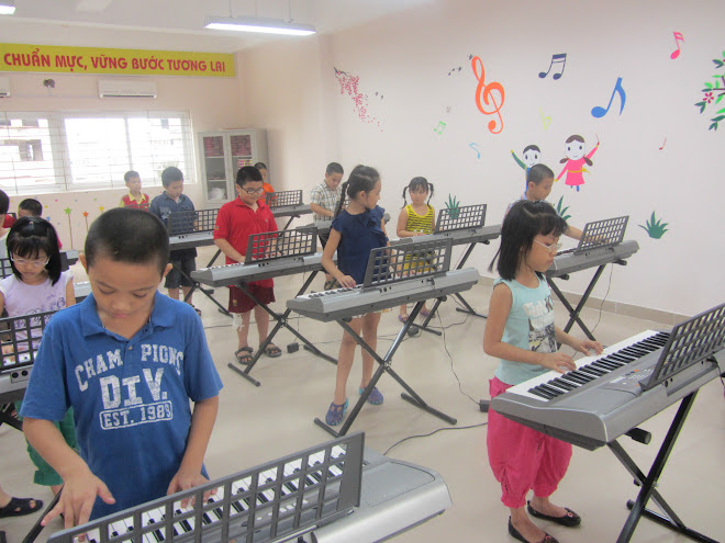 Phòng âm nhạc trường tiểu học Thăng Long Kidsmart