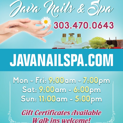 Java Nails and Spa logo