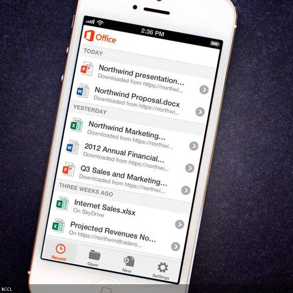 "The iPhone app enables great Office content viewing and on-the-go content editing capabilities," Julia White, general manager of Microsoft's Office division, said in a blog post.