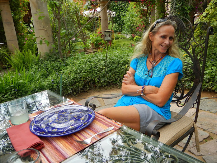 In the garden, Las Trancas