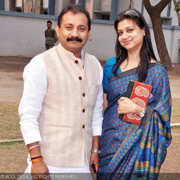 Ashok and Neeta Chaudhary during Notre Dame's alumni meet, in Patna. 