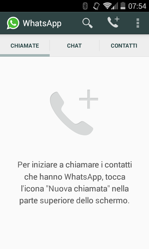 Chiamate vocali Whatsapp da oggi su Android