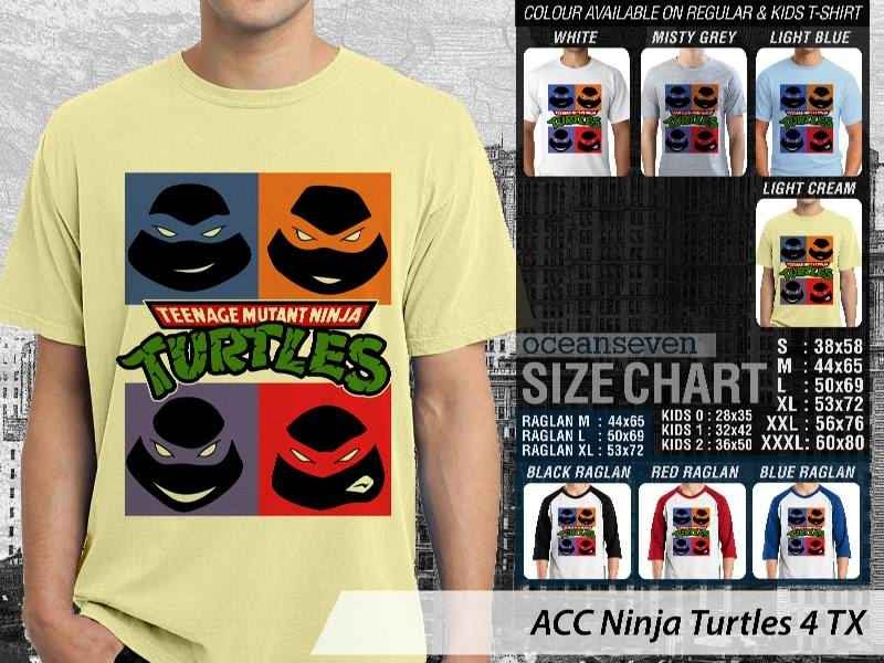 Kaos kartun Ninja Turtles 4