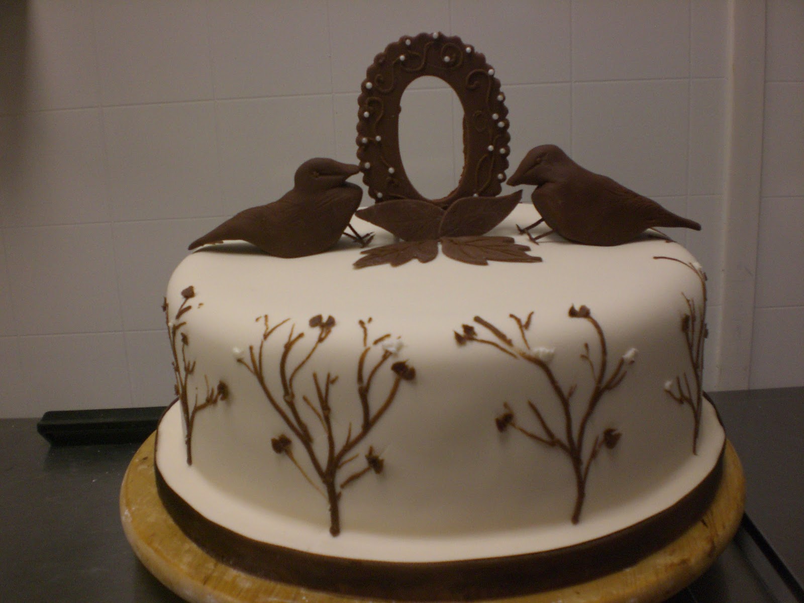 CAFE AROMAS: Twigs and Birds Baby Shower Cake