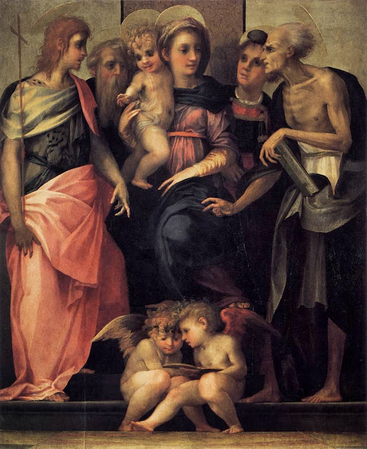 Rosso Fiorentino - Madonna Enthroned with Four Saints