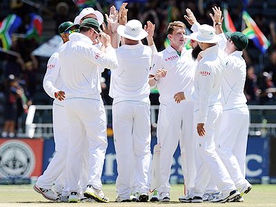 The 49 in the first innings, was Pakistan's lowest total in their Test history and also the lowest ever Test score at the Wanderers. South Africa leads the three Test series 1-0 with the next Test starting in Cape Town on February 14. 