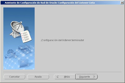 Crear listener en Oracle 10g y Windows Server 2008 R2