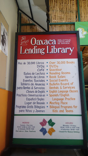 Oaxaca Lending Library, Calle de José María Pino Suárez 519, RUTA