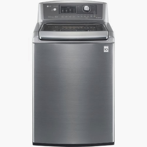  LG WT5170 Graphite Steel 4.7 Cu. Ft. Ultra Large Capacity High Efficiency Top Load Washer with WaveForce