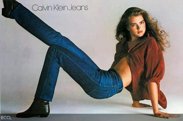 Brooke Shields looks sexy in this Calvin Klein jeans ad.