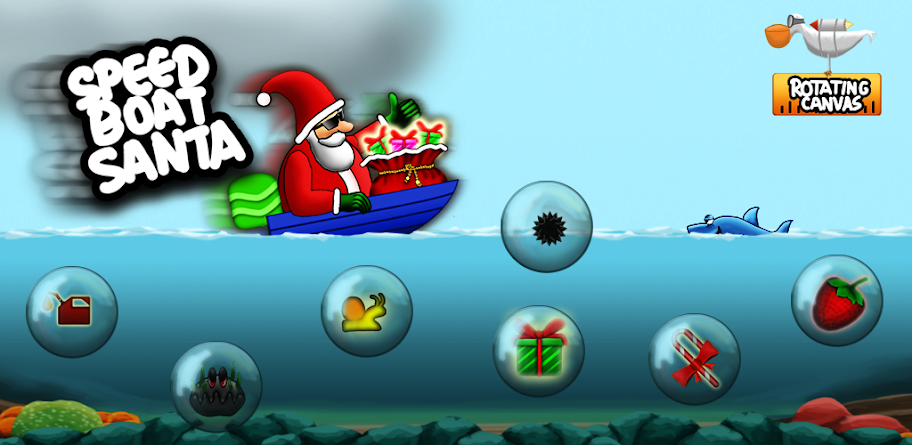Speed boat Santa
