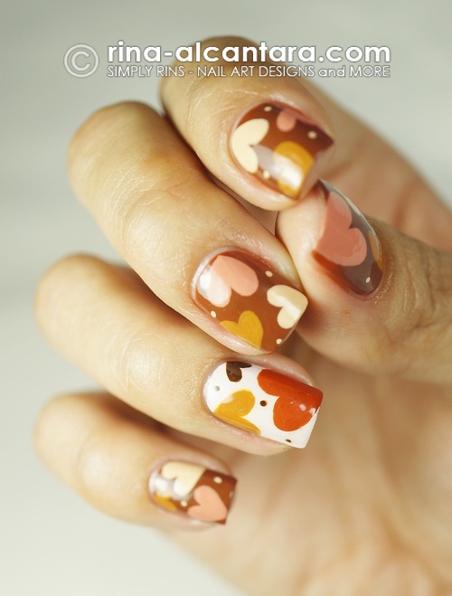 Hearts for Spring Nail Art Design