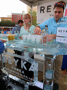 Feast Portland 2013 Day 1 Recap Reyka Vodka serving up refreshments Widmer Sandwich Invitational at Feast PDX 2013