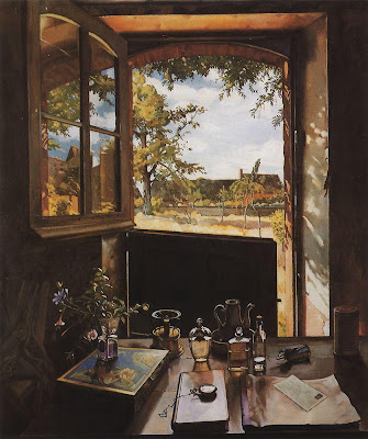 Konstantin Somov - Open Door on a Garden