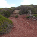 Stairs onto red cliffs (105484)