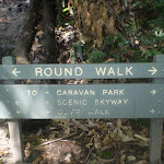 Round Walk sign (16366)