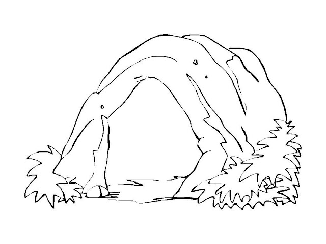 Cave coloring pages