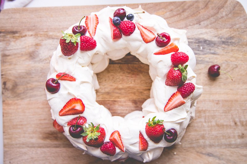 Sweet Magazine - Christmas Berry Pavlova Wreath