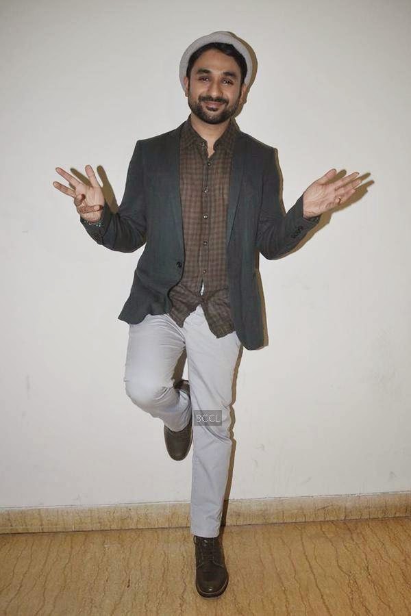 Vir Das poses during the promotion of Amit Sahni Ki List, in Mumbai, on July 9, 2014. (Pic: Viral Bhayani)