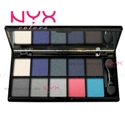 NYX 10 Color Eye Shadow Palette สี ECP 05 SUPER MODEL ปลีก ส่ง ราคาถูก มีรีวิว review