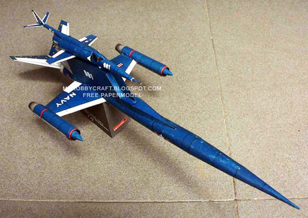 Douglas Model 1186C Long Range Special Attack Aircraft Papercraft