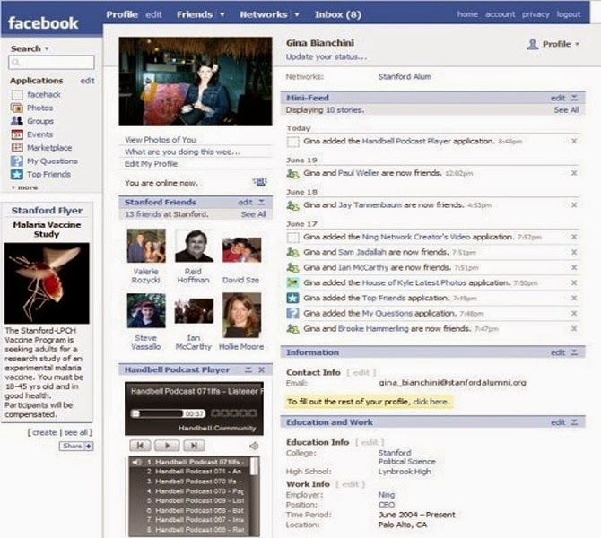 Lịch sử 11 năm của Facebook qua hình ảnh
