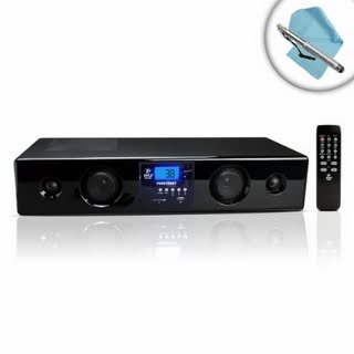 HiDEF Wireless Bluetooth Sound Bar HD Home Entertainment System with 3D Stereo Surround Sound and Subwoofer for Apple iPhone 5 , 4S / iPad 3 Retina , Mini / iPod Touch and Many More Apple Devices!