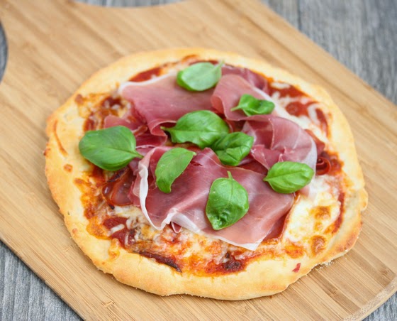 pizza made with 2-ingredient pizza dough