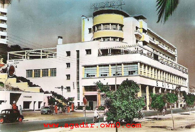 فندق موريتانيا اكادير و محطة الحافلات سطاس من سنة 1940 الى 2011 Fddg